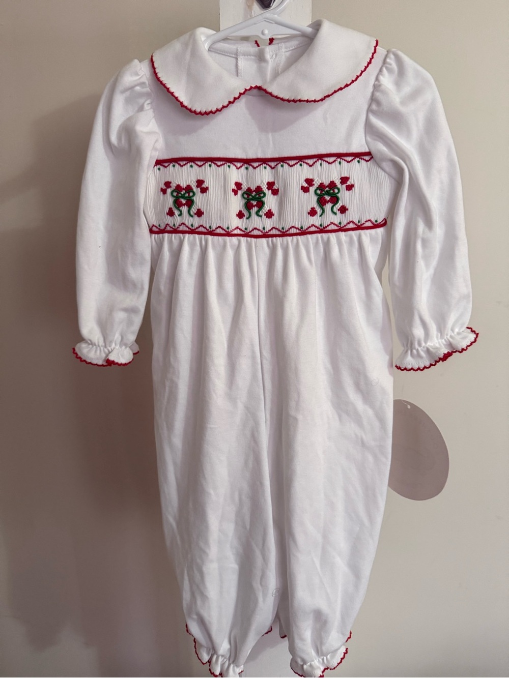 NWT Southern Smocked Co. Smocked Holiday Romper